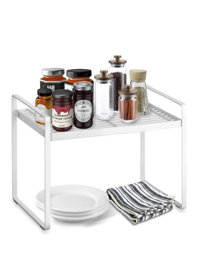 Appeasy Easyroot Kitchen Countertop And Cabinet Shelf Organiser For Pantry, Kitchen, Bathroom, Bedroom (White) - Metal, Tiered Shelf - Image 2